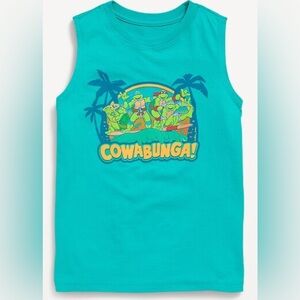 Nickelodeon Teenage Mutant Ninja Turtles Cowabunga Kids Sleeveless tee Teal S6-7